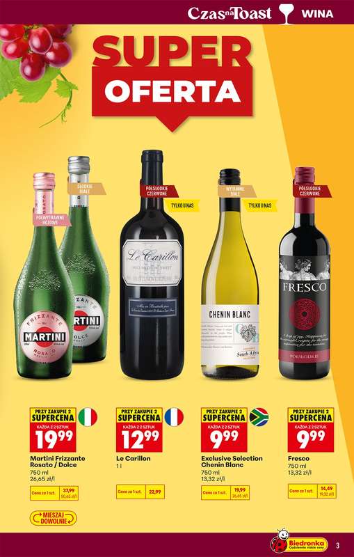 Biedronka - gazetka promocyjna Czas na Toast! od poniedziałku 04.05 do soboty 16.05 - strona 3