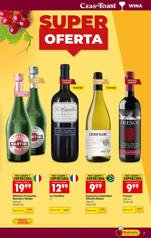 Biedronka - gazetka promocyjna Czas na Toast!   - strona 3