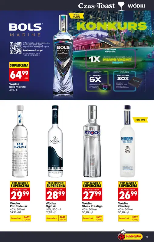 Biedronka - gazetka promocyjna Czas na Toast! od poniedziałku 04.05 do soboty 16.05 - strona 21