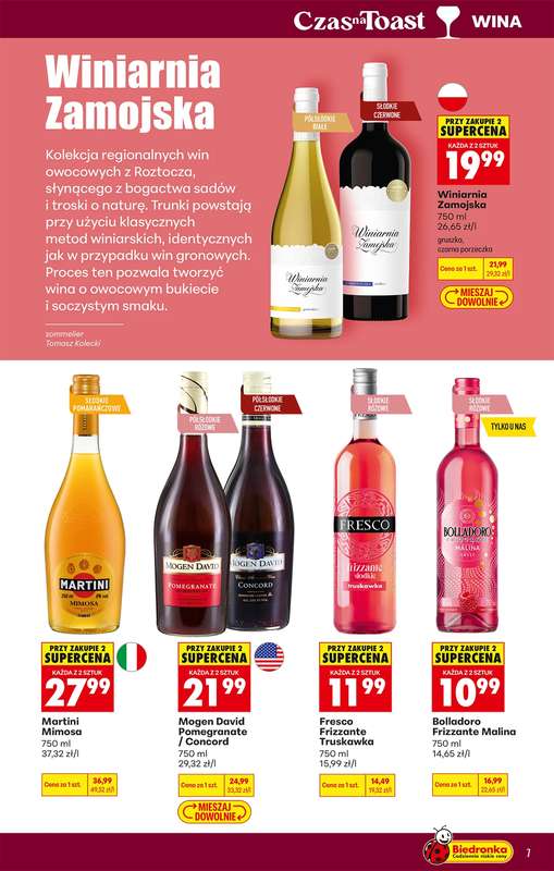 Biedronka - gazetka promocyjna Czas na Toast! od poniedziałku 04.05 do soboty 16.05 - strona 7