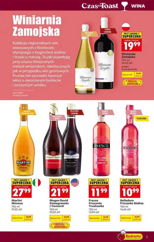 Biedronka - gazetka promocyjna Czas na Toast! od poniedziałku 04.05 do soboty 16.05 - strona 7