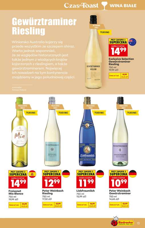 Biedronka - gazetka promocyjna Czas na Toast! od poniedziałku 04.05 do soboty 16.05 - strona 13