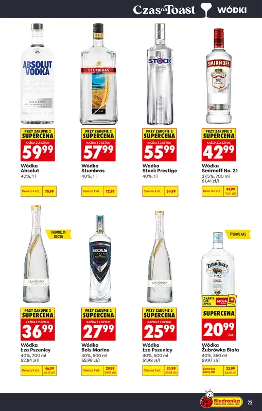 Biedronka - gazetka promocyjna Czas na Toast! od poniedziałku 04.05 do soboty 16.05 - strona 23