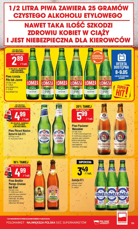 POLOmarket - gazetka promocyjna Gazetka od środy 06.05 do wtorku 12.05 - strona 59