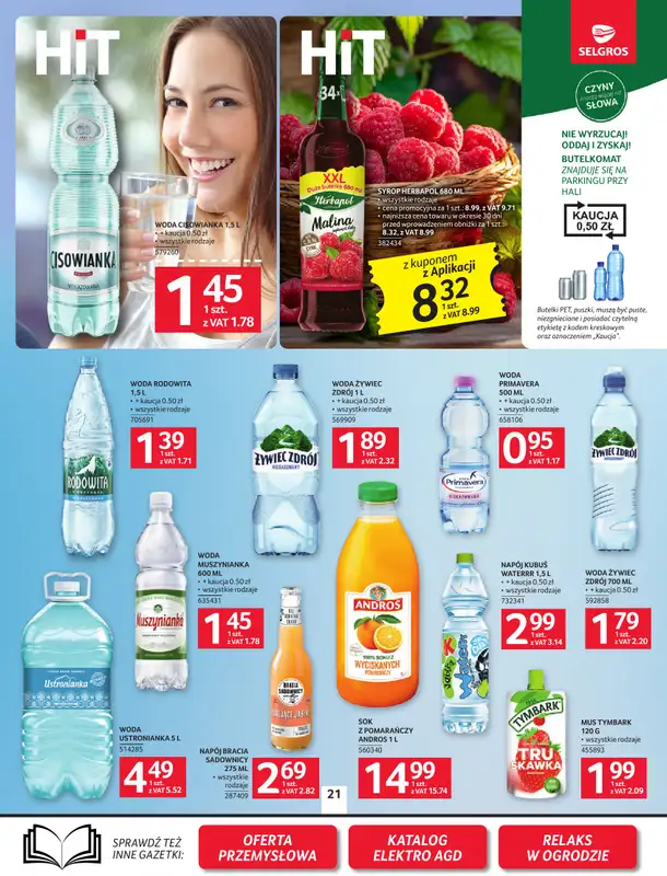 Selgros - gazetka promocyjna Oferta spożywcza od czwartku 07.05 do środy 20.05 - strona 21