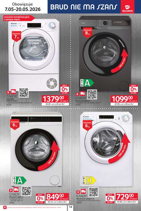 Selgros - gazetka promocyjna Katalog Elektro AGD od czwartku 07.05 do środy 20.05 - strona 14