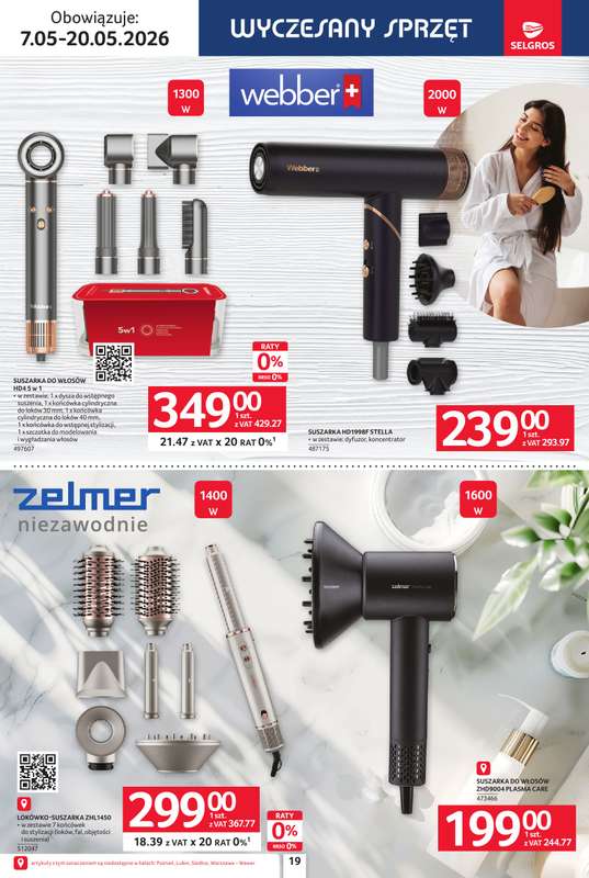 Selgros - gazetka promocyjna Katalog Elektro AGD od czwartku 07.05 do środy 20.05 - strona 19