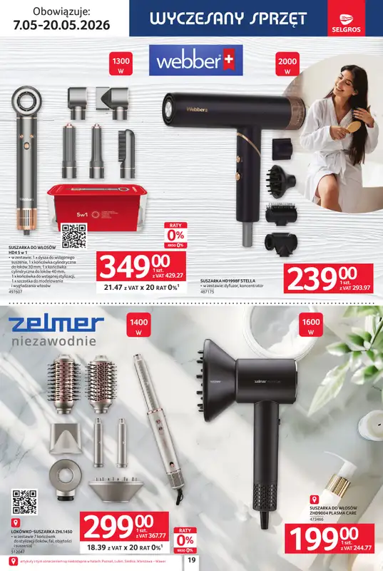 Selgros - gazetka promocyjna Katalog Elektro AGD od czwartku 07.05 do środy 20.05 - strona 19