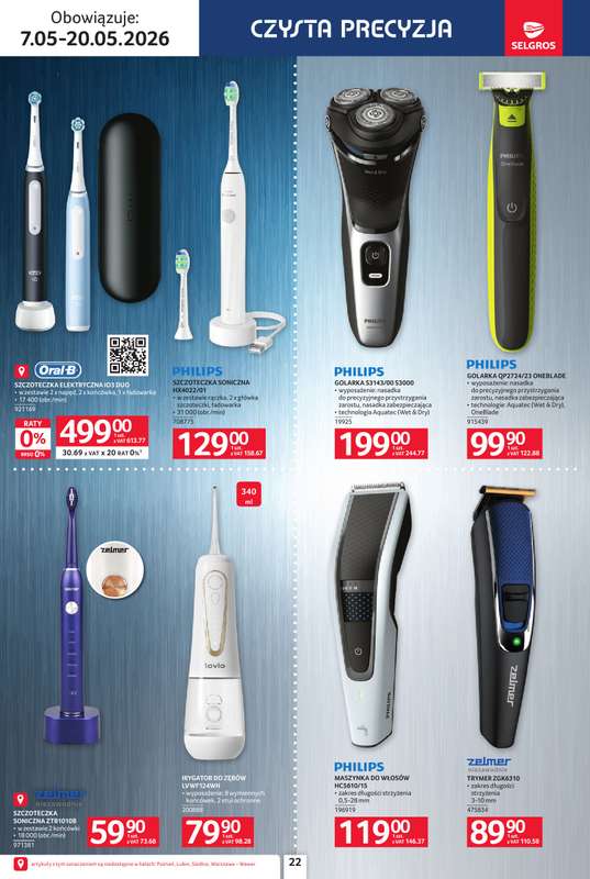 Selgros - gazetka promocyjna Katalog Elektro AGD od czwartku 07.05 do środy 20.05 - strona 22