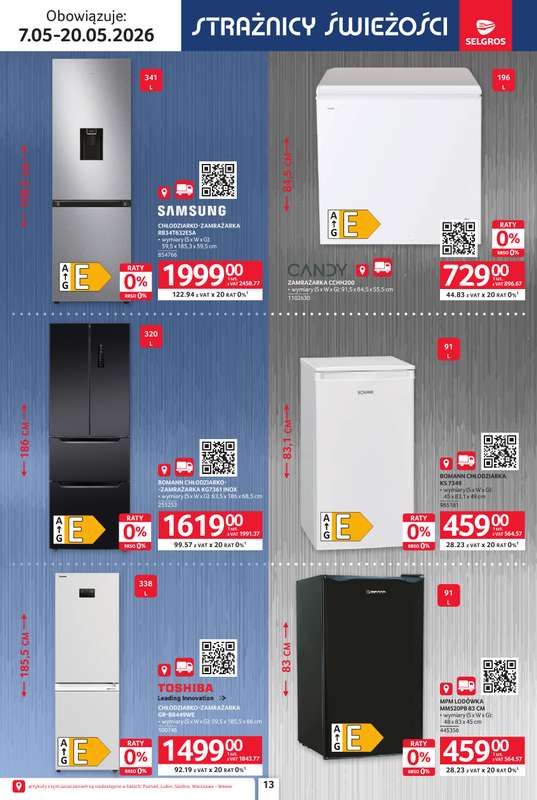Selgros - gazetka promocyjna Katalog Elektro AGD od czwartku 07.05 do środy 20.05 - strona 13