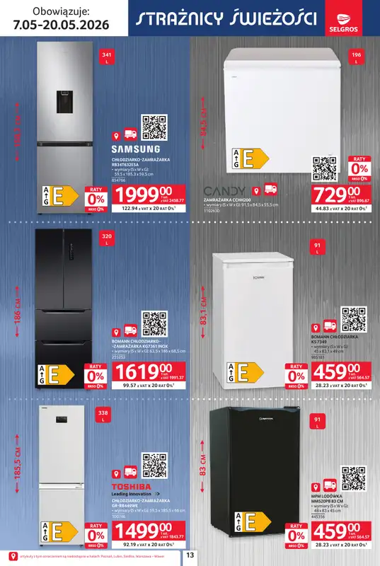 Selgros - gazetka promocyjna Katalog Elektro AGD od czwartku 07.05 do środy 20.05 - strona 13