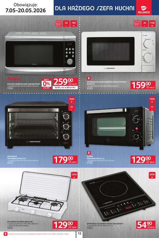 Selgros - gazetka promocyjna Katalog Elektro AGD od czwartku 07.05 do środy 20.05 - strona 12