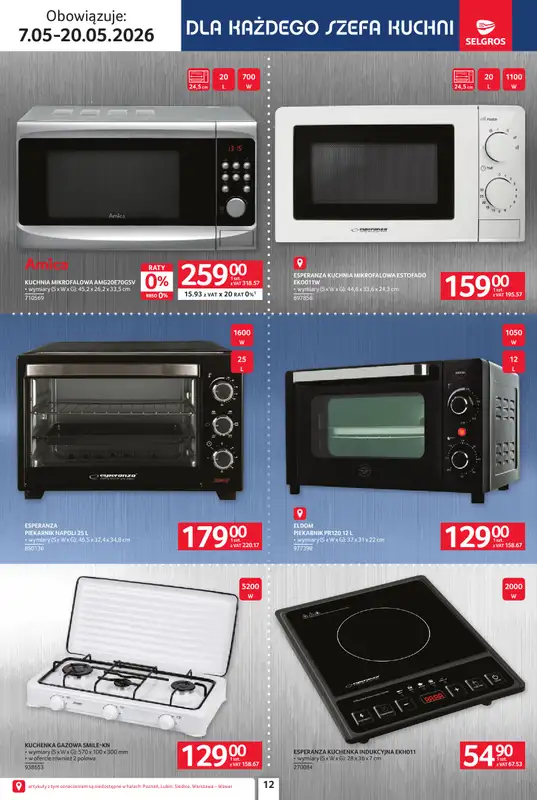 Selgros - gazetka promocyjna Katalog Elektro AGD od czwartku 07.05 do środy 20.05 - strona 12
