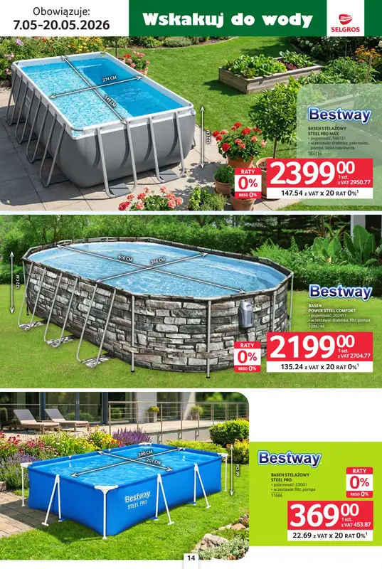 Selgros - gazetka promocyjna Katalog Ogród od czwartku 07.05 do środy 20.05 - strona 14