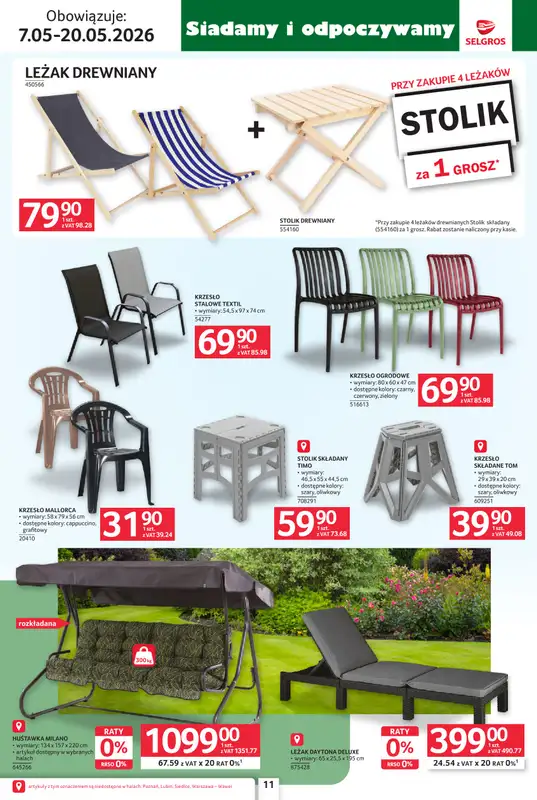 Selgros - gazetka promocyjna Katalog Ogród od czwartku 07.05 do środy 20.05 - strona 11