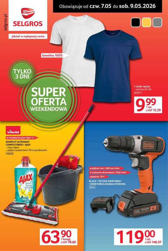 Selgros - gazetka promocyjna Oferta weekendowa od czwartku 07.05 do soboty 09.05