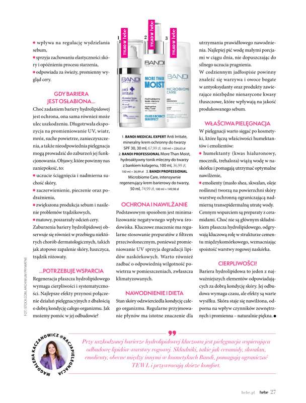 Hebe - gazetka promocyjna Magazyn od poniedziałku 04.05 do wtorku 30.06 - strona 27