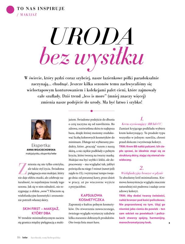 Hebe - gazetka promocyjna Magazyn od poniedziałku 04.05 do wtorku 30.06 - strona 86