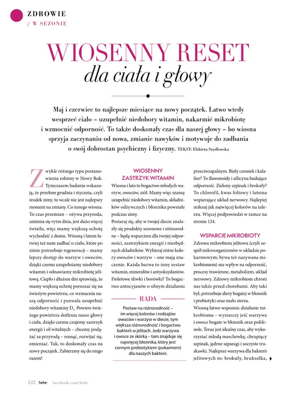 Hebe - gazetka promocyjna Magazyn od poniedziałku 04.05 do wtorku 30.06 - strona 122