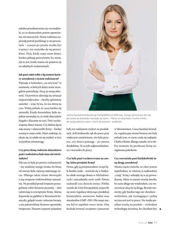 Hebe - gazetka promocyjna Magazyn od poniedziałku 04.05 do wtorku 30.06 - strona 19
