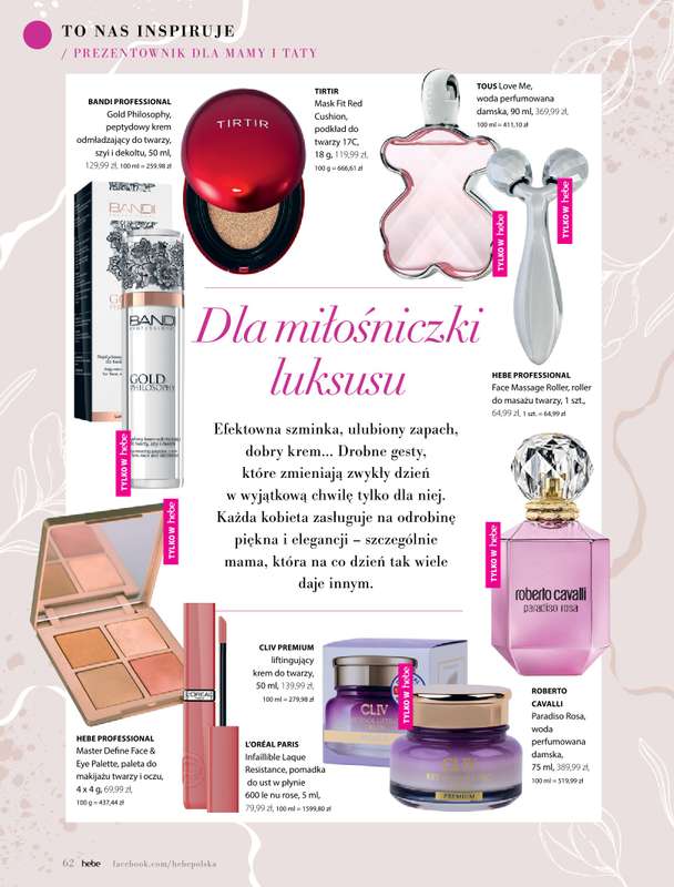 Hebe - gazetka promocyjna Magazyn od poniedziałku 04.05 do wtorku 30.06 - strona 62