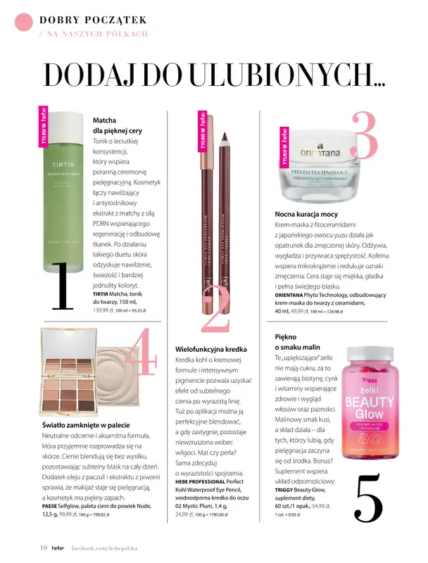 Hebe - gazetka promocyjna Magazyn od poniedziałku 04.05 do wtorku 30.06 - strona 10
