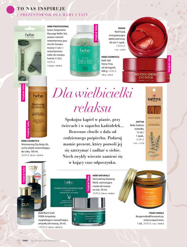 Hebe - gazetka promocyjna Magazyn od poniedziałku 04.05 do wtorku 30.06 - strona 64