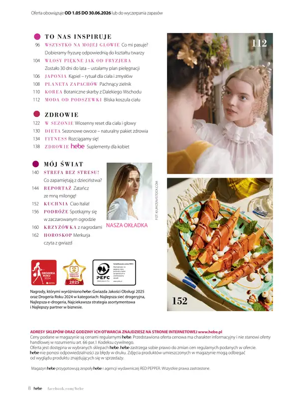 Hebe - gazetka promocyjna Magazyn od poniedziałku 04.05 do wtorku 30.06 - strona 8