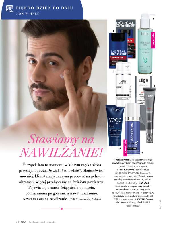 Hebe - gazetka promocyjna Magazyn od poniedziałku 04.05 do wtorku 30.06 - strona 58