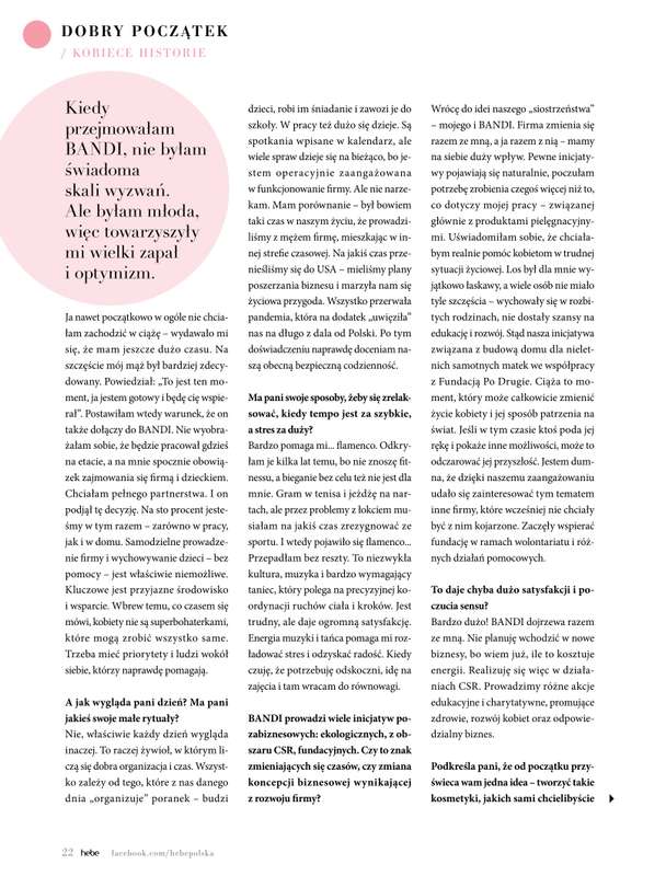Hebe - gazetka promocyjna Magazyn od poniedziałku 04.05 do wtorku 30.06 - strona 22