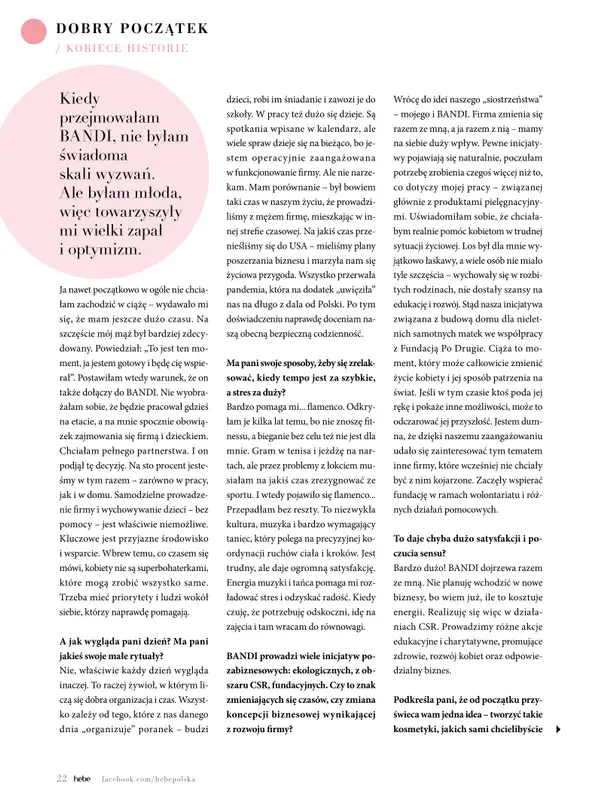 Hebe - gazetka promocyjna Magazyn od poniedziałku 04.05 do wtorku 30.06 - strona 22