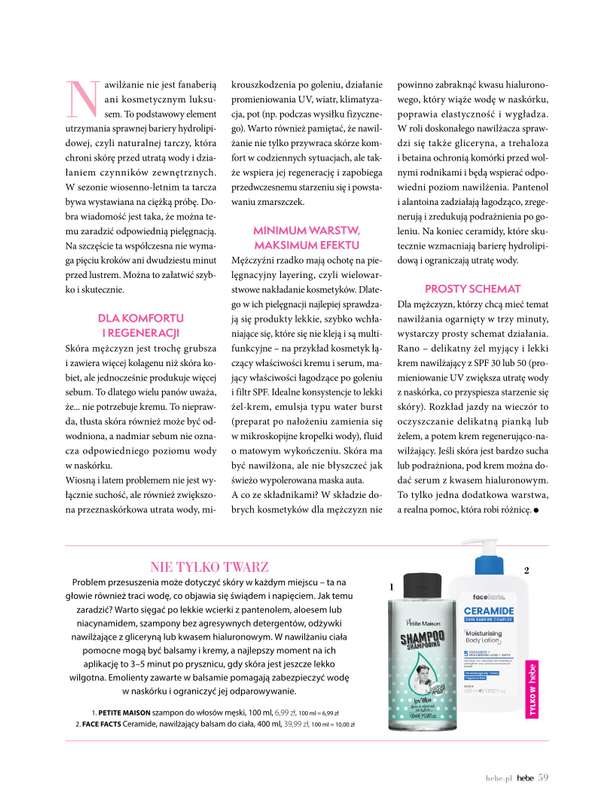 Hebe - gazetka promocyjna Magazyn od poniedziałku 04.05 do wtorku 30.06 - strona 59