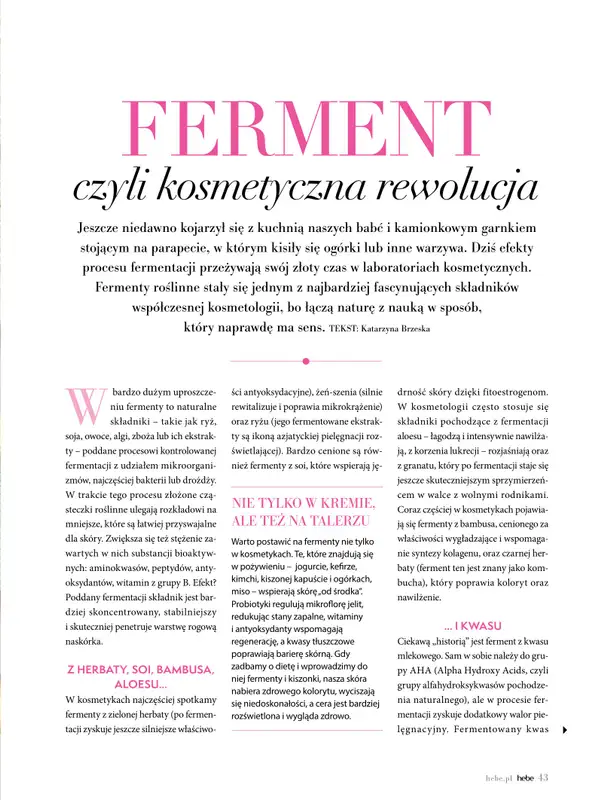 Hebe - gazetka promocyjna Magazyn od poniedziałku 04.05 do wtorku 30.06 - strona 43