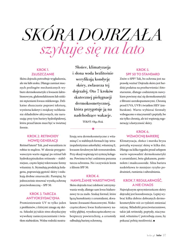 Hebe - gazetka promocyjna Magazyn od poniedziałku 04.05 do wtorku 30.06 - strona 37