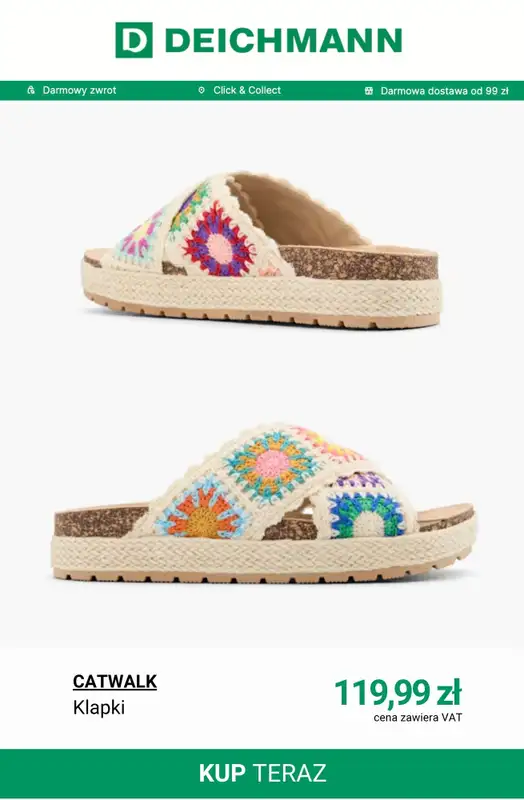 Deichmann - gazetka promocyjna Buty w stylu boho od poniedziałku 04.05  - strona 12