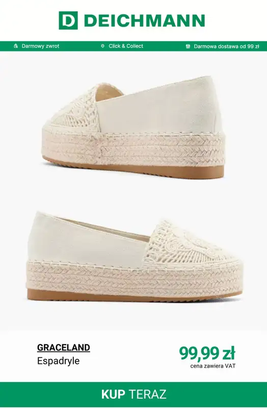 Deichmann - gazetka promocyjna Buty w stylu boho od poniedziałku 04.05  - strona 8