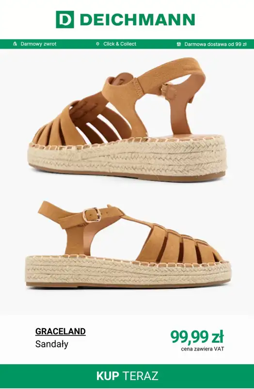 Deichmann - gazetka promocyjna Buty w stylu boho od poniedziałku 04.05  - strona 3