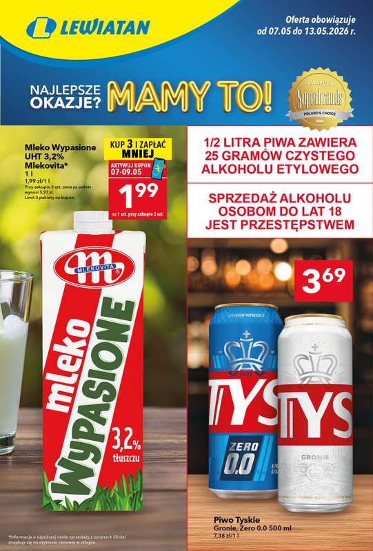LEWIATAN - gazetka promocyjna Gazetka MAMY TO w Lewiatanie od czwartku 07.05 do środy 13.05