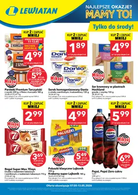 LEWIATAN - gazetka promocyjna W wielopakach taniej! od czwartku 07.05 do środy 13.05