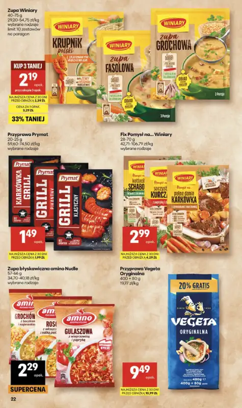 Delikatesy Centrum - gazetka promocyjna Gazetka  do środy 13.05 - strona 22