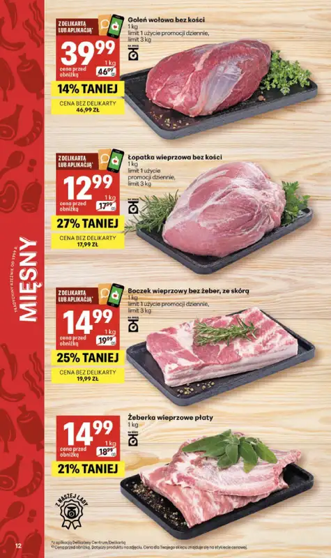 Delikatesy Centrum - gazetka promocyjna Gazetka  do środy 13.05 - strona 12