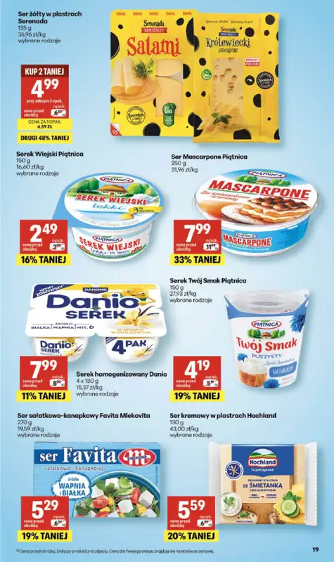 Delikatesy Centrum - gazetka promocyjna Gazetka  do środy 13.05 - strona 19