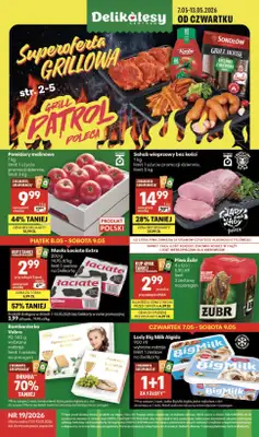 Delikatesy Centrum - gazetka promocyjna Gazetka  do środy 13.05