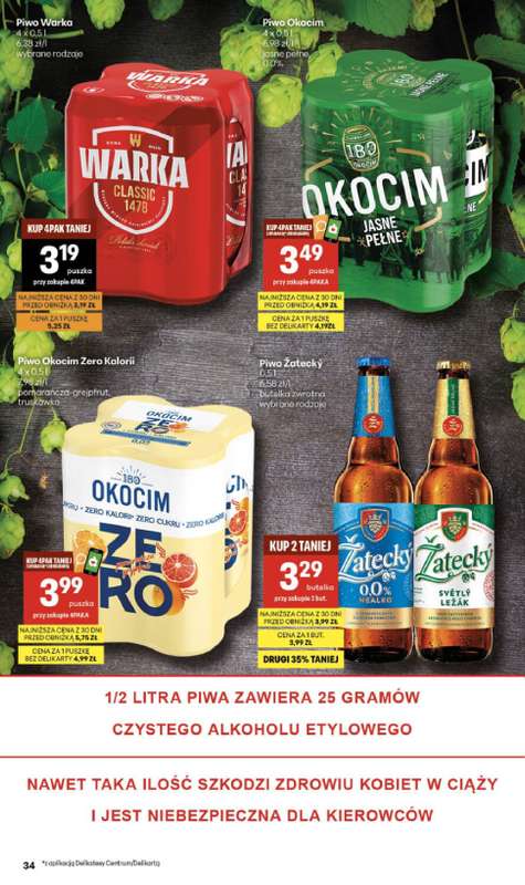 Delikatesy Centrum - gazetka promocyjna Gazetka  do środy 13.05 - strona 34