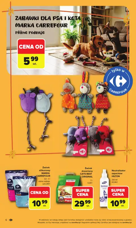 Carrefour - gazetka promocyjna Gazetka ZOOkątek od poniedziałku 04.05 do soboty 30.05 - strona 6
