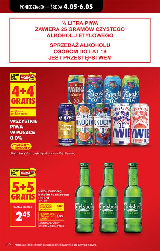 Biedronka - gazetka promocyjna Od poniedziałku od poniedziałku 04.05 do soboty 09.05 - strona 12