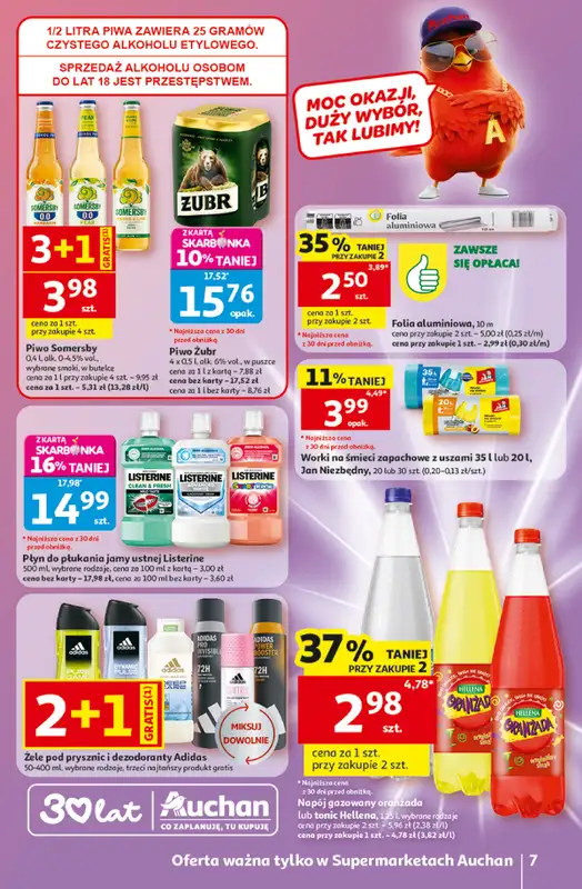 Auchan - gazetka promocyjna Gazetka 30 Lat Supermarket Auchan od czwartku 07.05 do środy 13.05 - strona 7