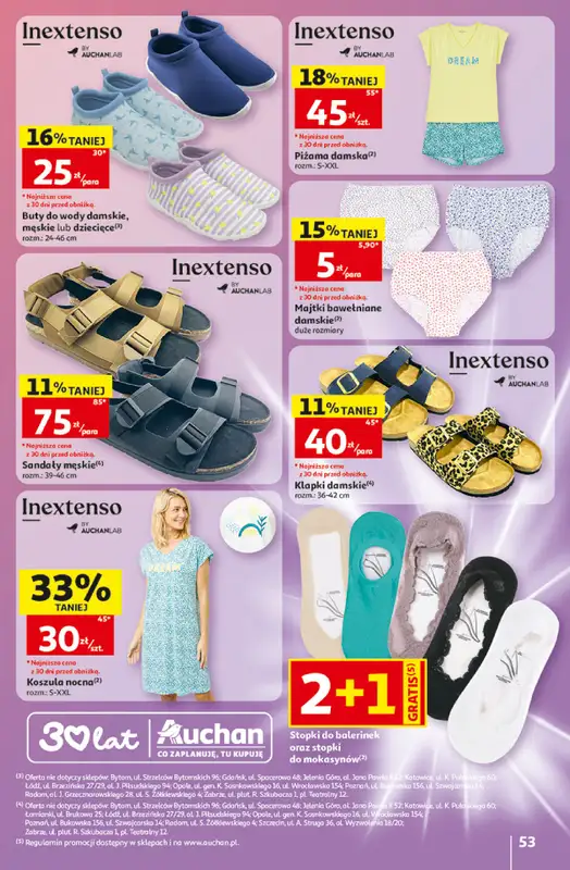Auchan - gazetka promocyjna Gazetka 30 Lat Hipermarket Auchan od czwartku 07.05 do środy 13.05 - strona 53