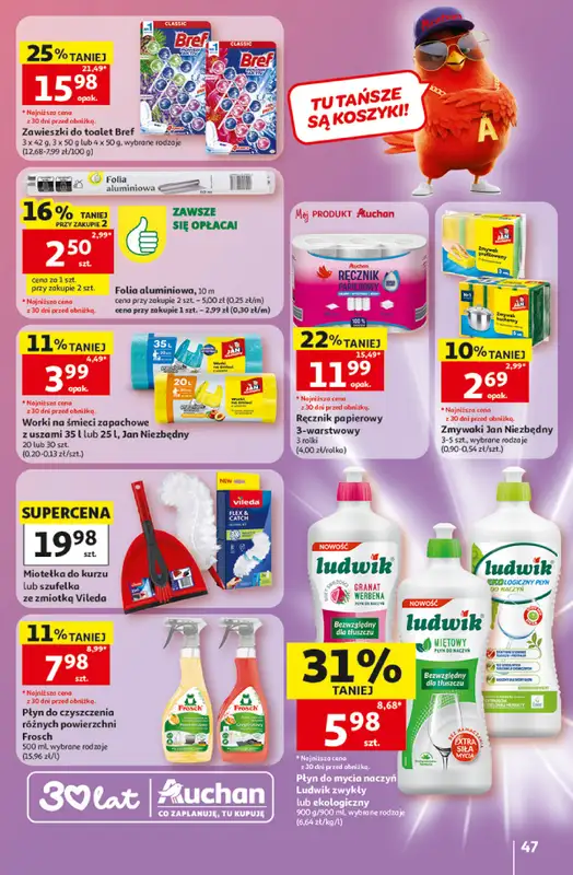 Auchan - gazetka promocyjna Gazetka 30 Lat Hipermarket Auchan od czwartku 07.05 do środy 13.05 - strona 47
