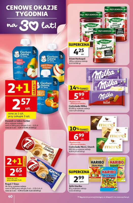 Auchan - gazetka promocyjna Gazetka 30 Lat Hipermarket Auchan od czwartku 07.05 do środy 13.05 - strona 40